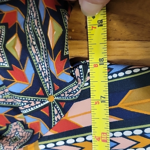 NLW size S multicolor bohemian mini shift dress - Picture 5 of 7